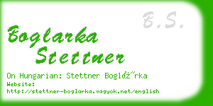 boglarka stettner business card